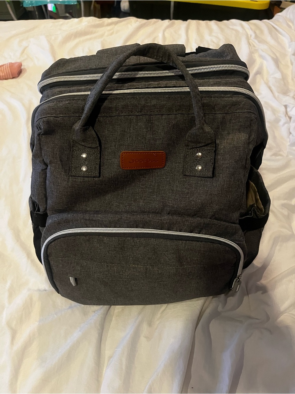 Backpack diaper bag
